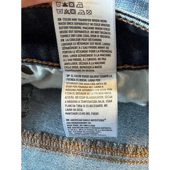 American Eagle rolled cuff Jean shorts size women's 8, Next Level Stretch - Picture 9 of 9